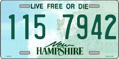NH license plate 1157942