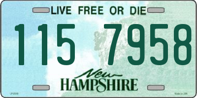 NH license plate 1157958