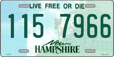 NH license plate 1157966