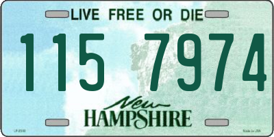 NH license plate 1157974