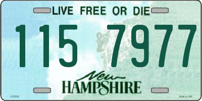 NH license plate 1157977
