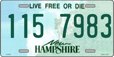 NH license plate 1157983