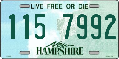 NH license plate 1157992