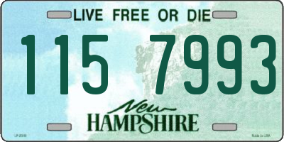 NH license plate 1157993