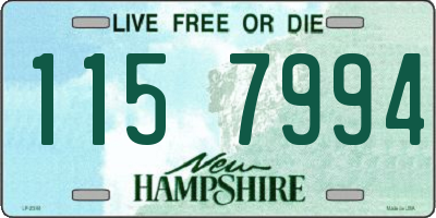 NH license plate 1157994