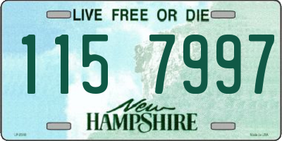 NH license plate 1157997