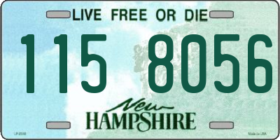 NH license plate 1158056