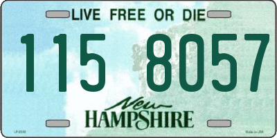 NH license plate 1158057