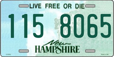 NH license plate 1158065
