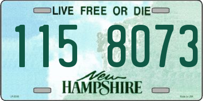 NH license plate 1158073