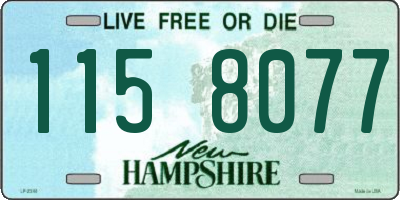 NH license plate 1158077