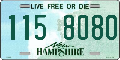 NH license plate 1158080