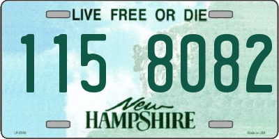NH license plate 1158082