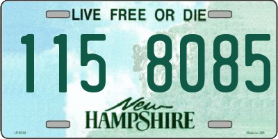 NH license plate 1158085