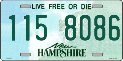 NH license plate 1158086