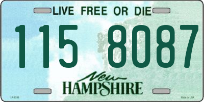 NH license plate 1158087