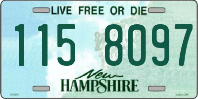 NH license plate 1158097