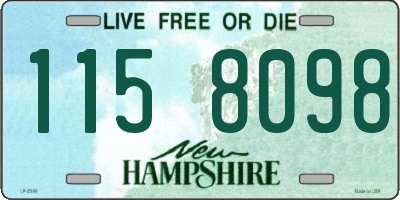 NH license plate 1158098