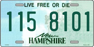 NH license plate 1158101
