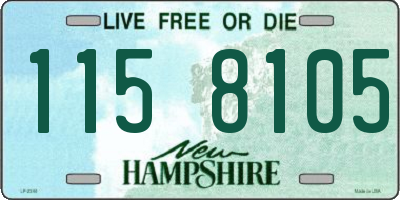 NH license plate 1158105