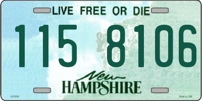NH license plate 1158106