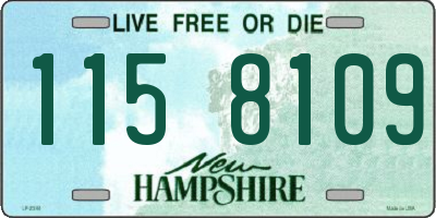 NH license plate 1158109