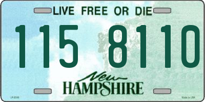 NH license plate 1158110