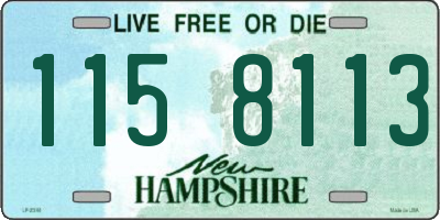 NH license plate 1158113