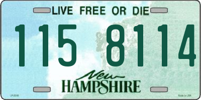 NH license plate 1158114