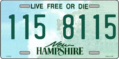 NH license plate 1158115