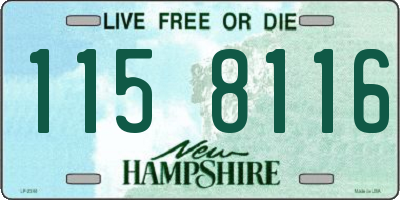 NH license plate 1158116