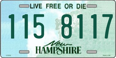 NH license plate 1158117