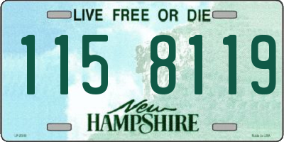 NH license plate 1158119