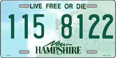 NH license plate 1158122