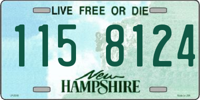 NH license plate 1158124