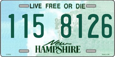 NH license plate 1158126