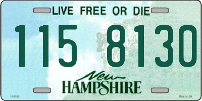 NH license plate 1158130