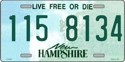 NH license plate 1158134
