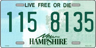 NH license plate 1158135