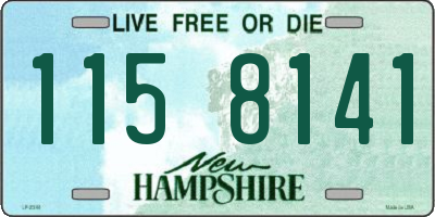 NH license plate 1158141