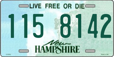 NH license plate 1158142