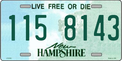 NH license plate 1158143