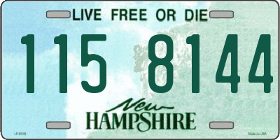 NH license plate 1158144