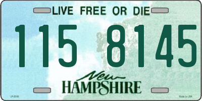 NH license plate 1158145