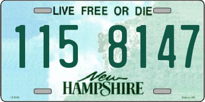 NH license plate 1158147