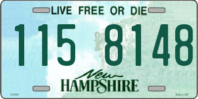 NH license plate 1158148
