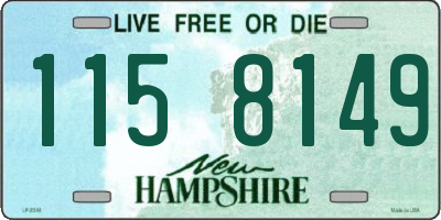 NH license plate 1158149