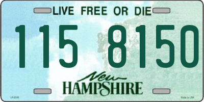 NH license plate 1158150