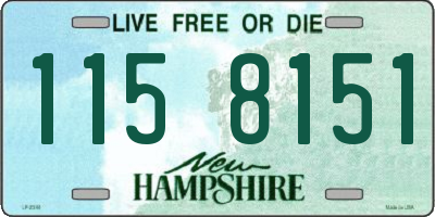 NH license plate 1158151