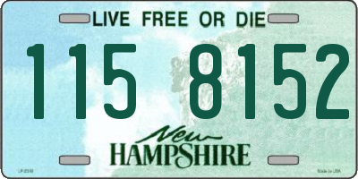 NH license plate 1158152